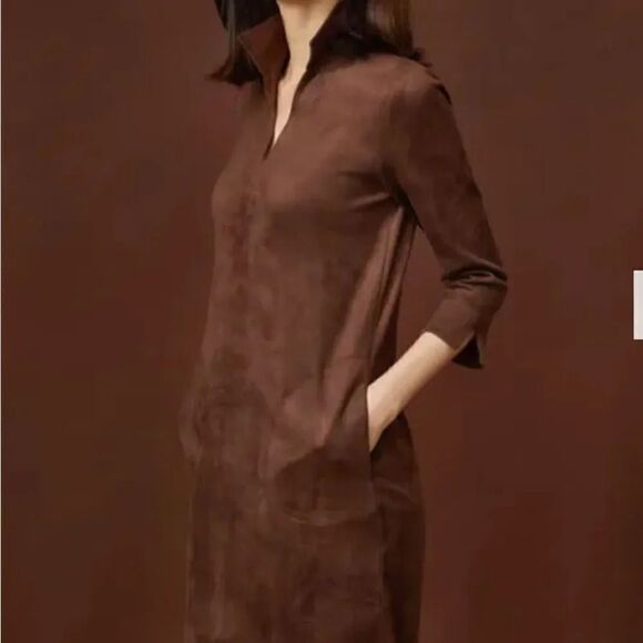 J. McLaughlin black Caelin Faux Suede Dress, XS! - Picture 11 of 15